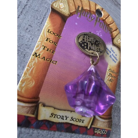Vtg Harry Potter Story Scope On Purple Pyramid Harry Potter Enesco 2000 NWT - Picture 2 of 5